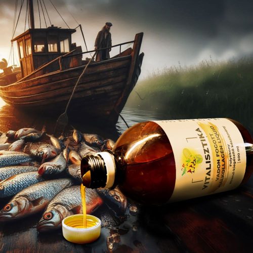 Vitalisztika Vadon Fogott Halkollagén Liquid 500 ml
