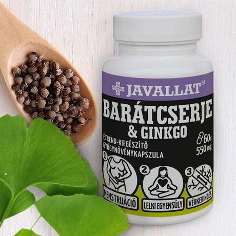 Barátcserje & ginkgo 60 db-os kapszula