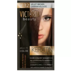   VICTORIA Keratin Therapy Hajszínező Sampon 40ml –; V32 Bársony Barna