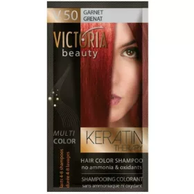   VICTORIA Keratin Therapy Hajszínező Sampon 40ml –; Gránátvörös