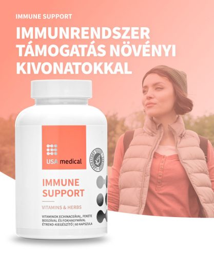 Usa medical Immunerősítés gyógynövény kivonatokkal és vitaminokkal 60 db