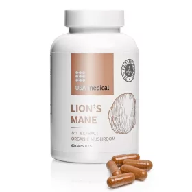   USA medical Süngomba kapszula acerola kivonattal ORGANIC LION’S MANE – 60 db