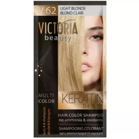   VICTORIA Keratin Therapy Hajszínező Sampon 40ml - V62 Világos Szőke