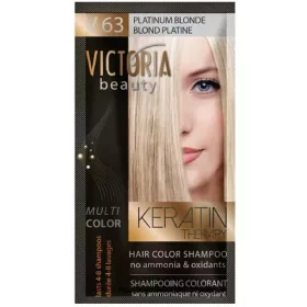   VICTORIA Keratin Therapy Hajszínező Sampon 40ml - V63 Platinaszőke