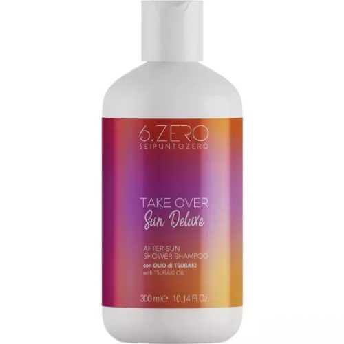 6.ZERO Take Over sampon - Sun Deluxe - Napozás utáni , Tsubaki olajjal 300ml