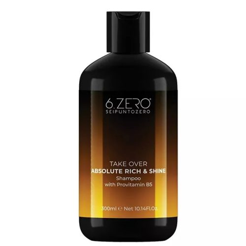 6.ZERO Take Over sampon - Absolute rich & shine -száraz & fakó hajra 300ml