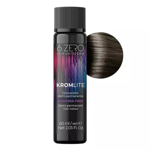 6.ZERO Kromlite Ammóniamentes Féltartós Hajfesték 60ml világosbarna
