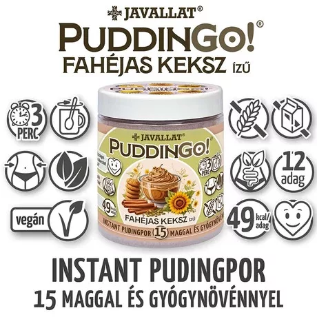 PuddinGo!® Fahéjas keksz ízű instant pudingpor 300 g 