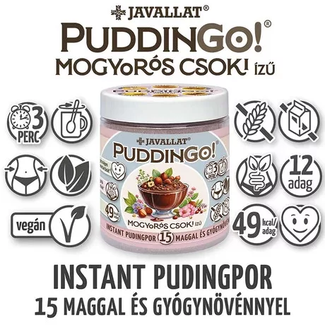 PuddinGo!® Mogyorós csoki ízű instant pudingpor 300 g 