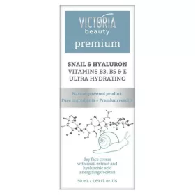   VICTORIA PREMIUM Arckrém Nappali Ultra Hidratáló,Csiganyál kivonat+Hialuron 50ml