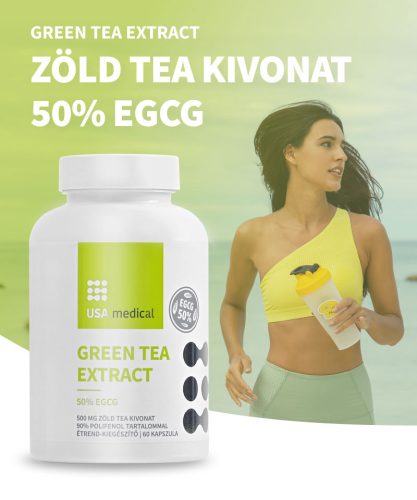 Usa medical Zöld tea kivonat 50% EGCG tartalommal 60 db