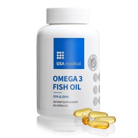   USA medical Omega 3 halolaj kapszula OMEGA-3 FISH OIL – 60 db