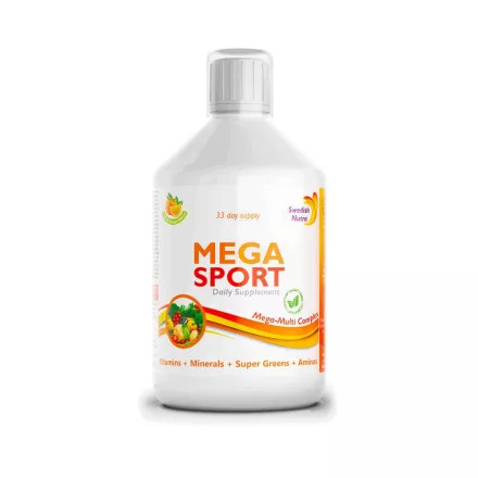 SWEDISH NUTRA MEGA SPORT FOLYÉKONY VITAMIN 500ML