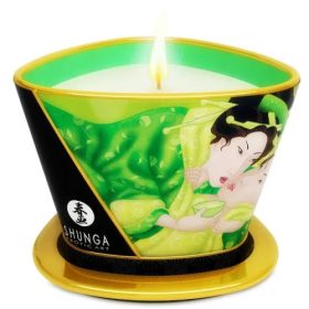   SHUNGA - MINI CARESS BY CANDELIGHT MASSZÁZSGYERTYA T ZÖLD 170 ML