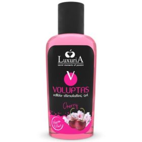   INTIMATELINE LUXURIA – melegítő hatású ehető masszázsgél cseresznye 100 ml