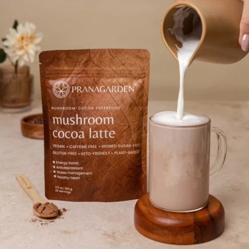 Pranagarden Gyógygomba és kakaó latte - italpor, 100 g