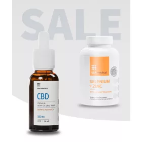   Usa medical CBD Olaj 500 mg + Szerves Lalmin® szelén + cink