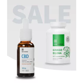 Usa medical CBD Olaj 500 mg + Ginkgo Biloba