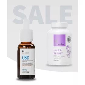 Usa medical CBD Olaj 500 mg + Hajvitamin kapszula