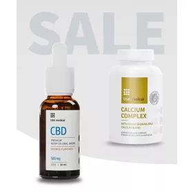 Usa medical CBD Olaj 500 mg + Szerves Kalcium Komplex