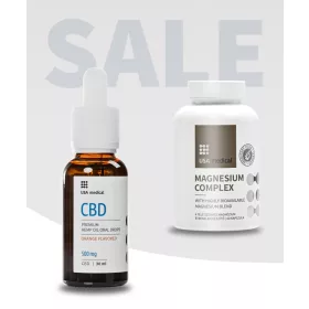 Usa medical CBD Olaj 500 mg + Magnézium Komplex kapszula
