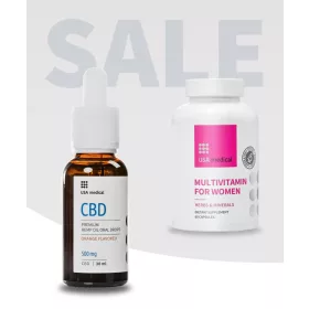 Usa medical CBD Olaj 500 mg + Multivitamin nőknek kapszula
