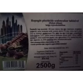   Chocofive ropogós pisztáciás szaloncukor tahinivel 25 dkg 