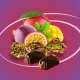 Chocofive mangó maracuja izű krémes szaloncukor 5 kg 